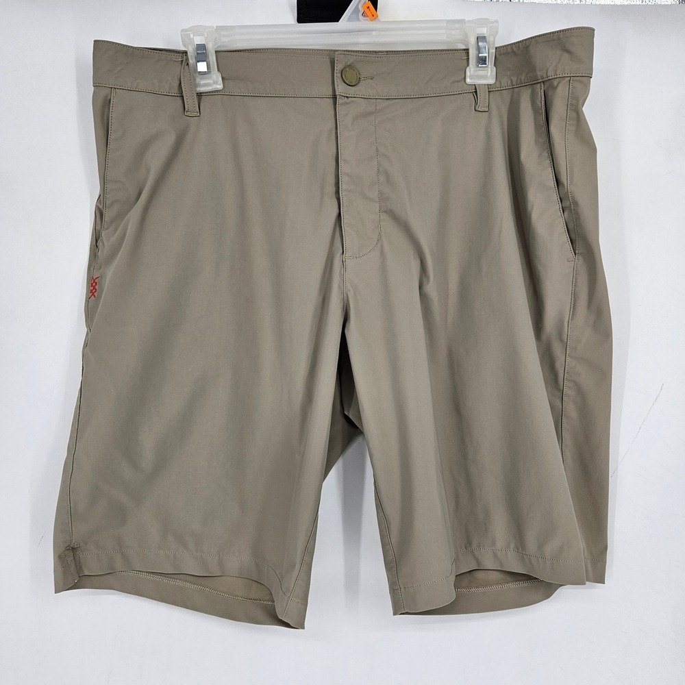 Rhone Shorts Mens 34 Athletic Commuter Performance Casual Preppy Tan Beige